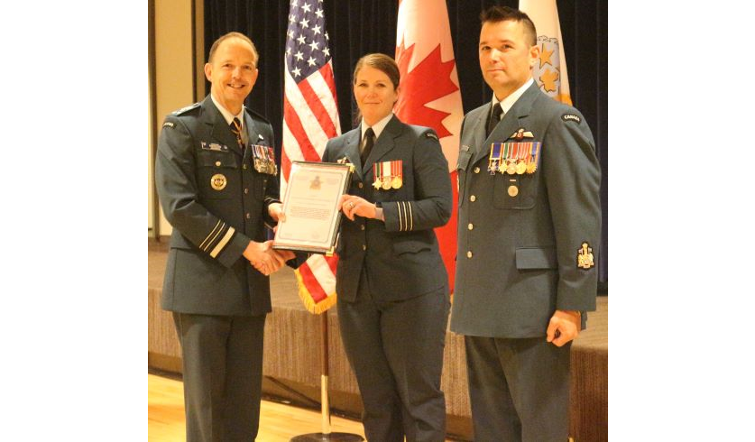 LCol Melany Lepage receives RCAF Commendation