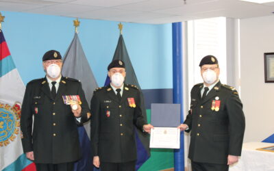 Maj Lemaire receives Branch Commendation