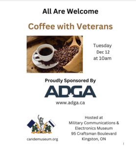 Coffee with Veterans | Café avec des vétérans @ C&E Museum