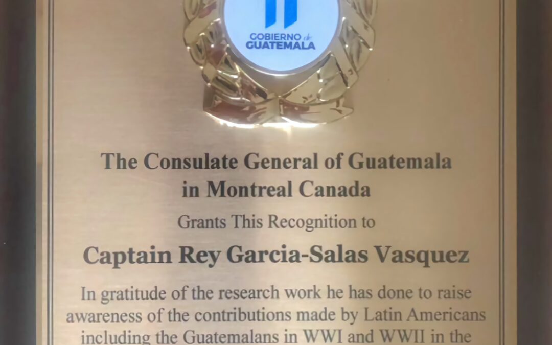 Membre des FAC reçoit une reconnaissance du gouvernement du Guatemala
