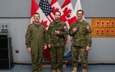 Recognition of Excellence: C&E Branch Members Coined During NORAD CBC2 Demonstration at 22 Wing North Bay